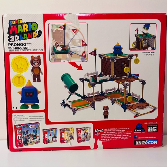 K'NEX Mario 3D Land Prongo Building Set+9 K'NEX Figures+Mario Kart+2 Plush - Picture 10 of 10